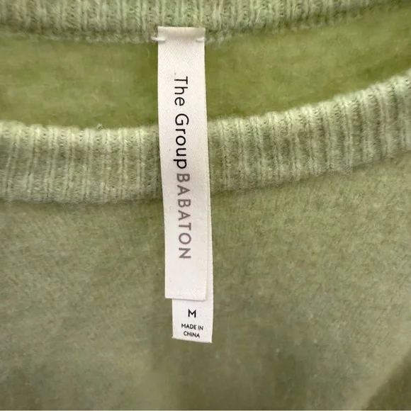 The Group Babaton Thurlow Sweater M Green Merino Wool blend - Picture 2 of 11